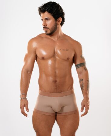 BAÑADOR BOXER COZY PIEL/CAFÉ